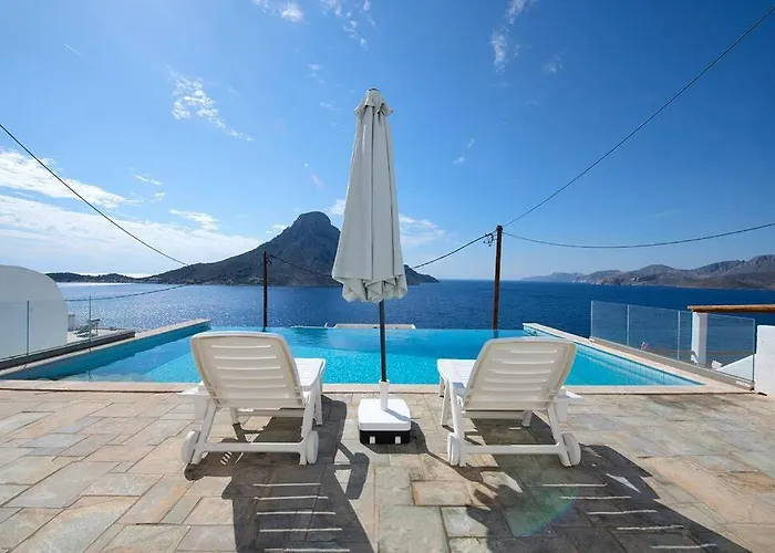 White Pearl Kalymnos - 2bdr & Private Pool فيلة Myrties